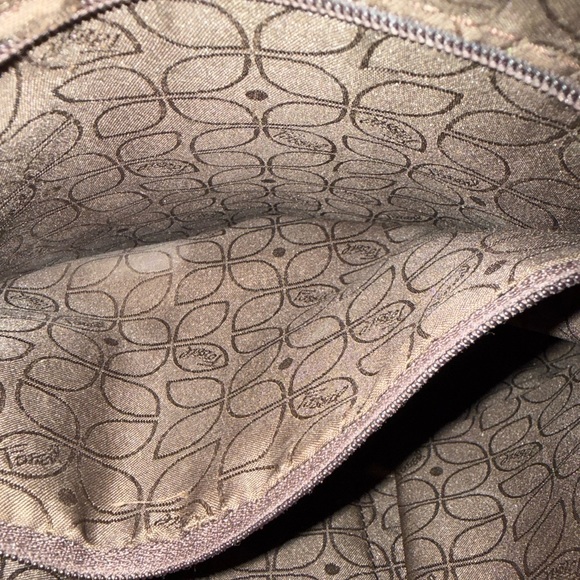 Vintage Fossil Multicolor Patchwork  Leather Crossbody Bag - Picture 4 of 14